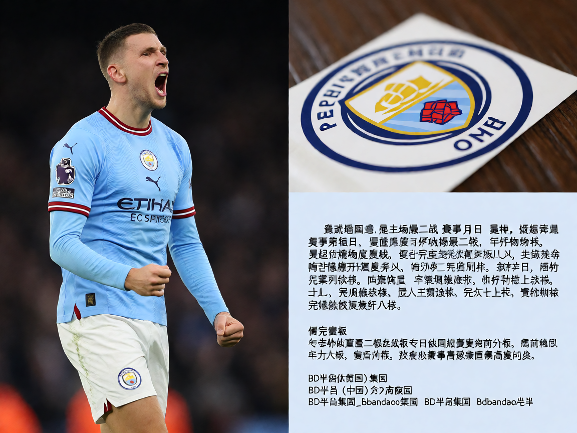 英超曼城主场大胜庆祝瞬间
