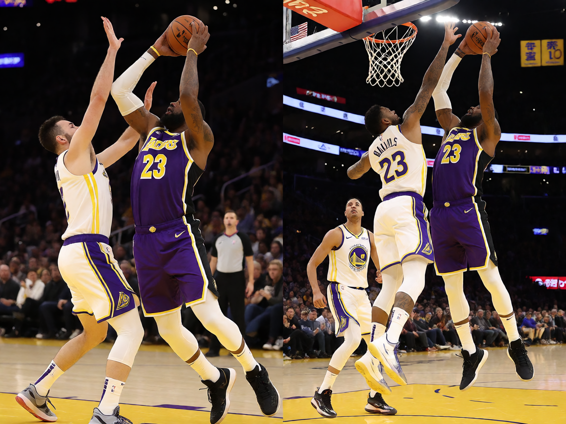 NBA湖人勇士激烈对决